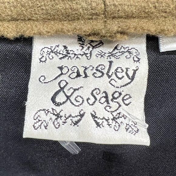 Parsley & Sage Sweater Jacket Womens S Black Multi Wool Patchwork Artful Cottage - Picture 14 of 16